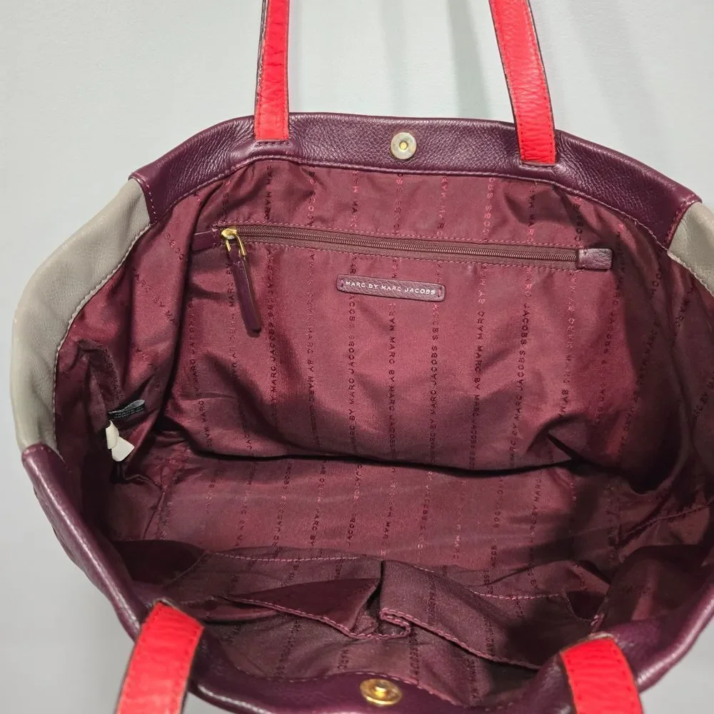 Marc by Marc Jacobs Burgundy and Red Tote